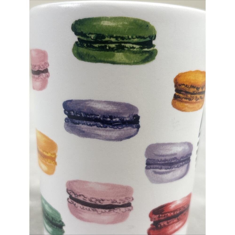 Vintage Starbucks 2016 French Macaroon Ceramic Mug 16oz. Benefits Charity - Picture 9 of 13